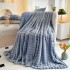 Cross border direct supply bubble rabbit velvet blanket coral velvet leisure air conditioning blanket double-sided velvet four seasons nap sofa cover blanket