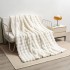 Cross-border bubble imitation rabbit blanket four seasons flannel nap leisure sofa blanket office air conditioning cover blanket