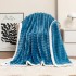 Summer single layer bubble rabbit velvet blanket French blue velvet four seasons leisure sofa cover blanket office nap air conditioning blanket