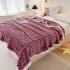 Single bamboo fleece blanket flannel summer casual sofa blanket office nap air conditioning blanket cross border