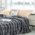 Thickened warm bubble rabbit blanket imitation rabbit hair sofa blanket four seasons air conditioning blanket office nap blanket cover blanket wholesale