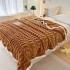 Single bamboo fleece blanket flannel summer casual sofa blanket office nap air conditioning blanket cross border