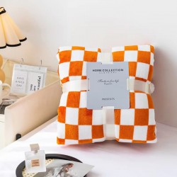 Printed checkerboard blanket single cover blanket sofa blanket coral velvet blanket office nap blanket air conditioning blanket wholesale