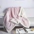 Striped flannel blanket coral velvet cover blanket office nap blanket thickened sofa blanket Lamb blanket wholesale